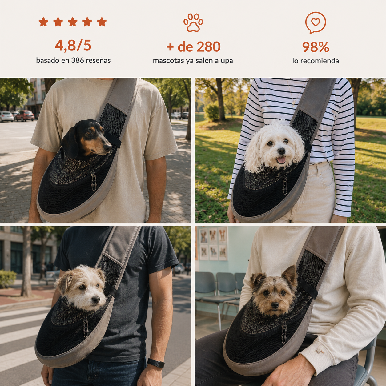 Bolso transportador de mascotas